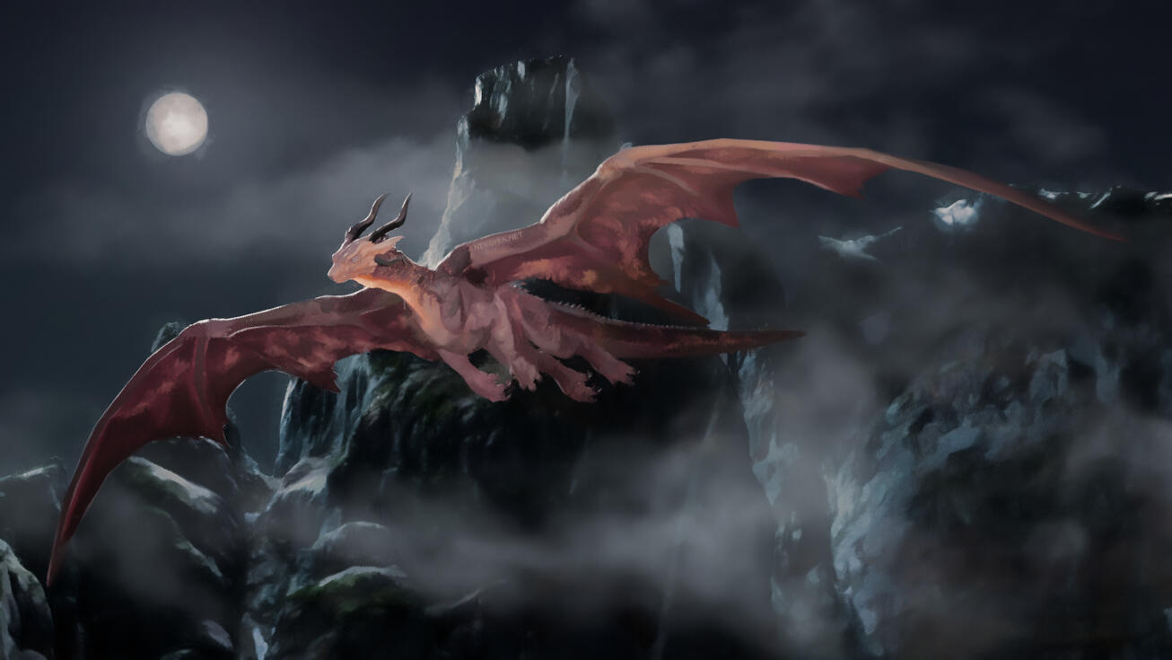 3D render featuring my retexture of the Tridrogon by Tokyozilla